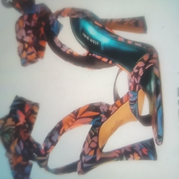 Nine West Kelsie Ankle Wrap Heeled Sandals SZ 12 - Picture 11 of 13